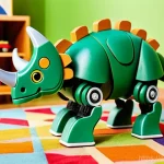 Home 11 다이노코어 트리케라톱스와 티라노 비교 - **Dinocore Triceratops Robot in a Defensive Stance:** A highly detailed action figure of the Dinocor...